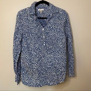 J CREW QUARTER BUTTON DOWN SHIRT